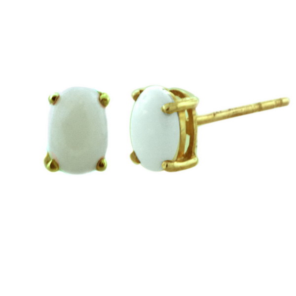 Gemstone Silver Earrings